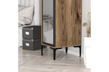 Kumsal Garderob 40x47,5 cm - Valnöt/Antracit - Förvaring - Garderober & garderobssystem