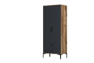 Kumsal Garderob 80 cm - Antracit - Förvaring - Garderober & garderobssystem