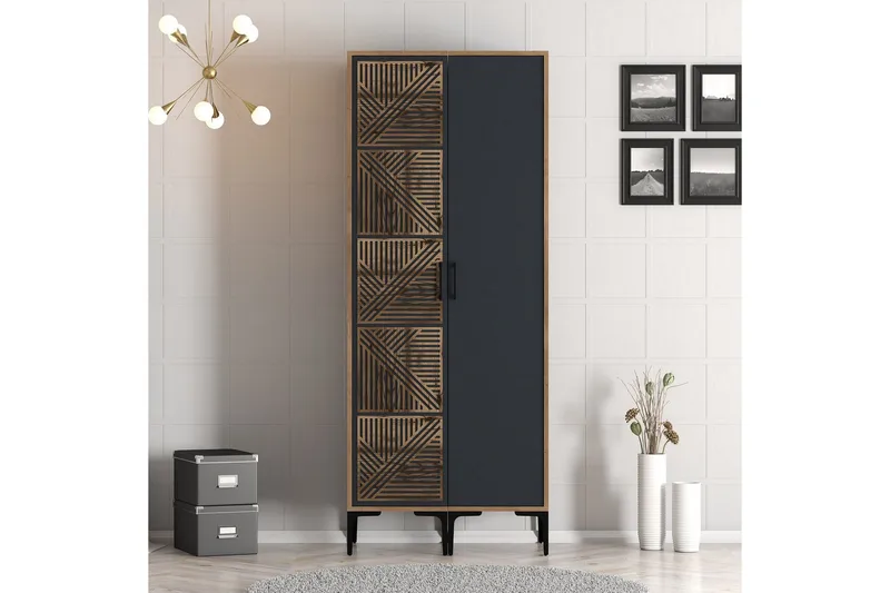 Kumsal Garderob 80 cm, Antracit