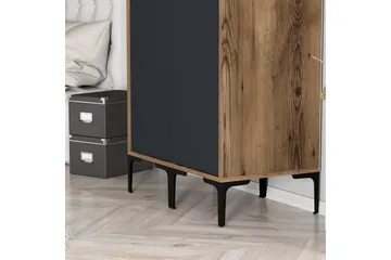 Kumsal Garderob 80 cm - Antracit - Förvaring - Garderober & garderobssystem