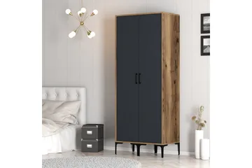 Kumsal Garderob 80 cm - Antracit - Förvaring - Garderober & garderobssystem