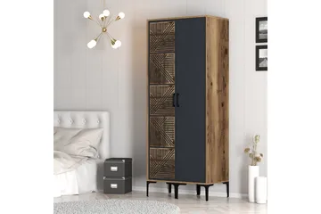 Kumsal Garderob 80 cm - Antracit - Förvaring - Garderober & garderobssystem