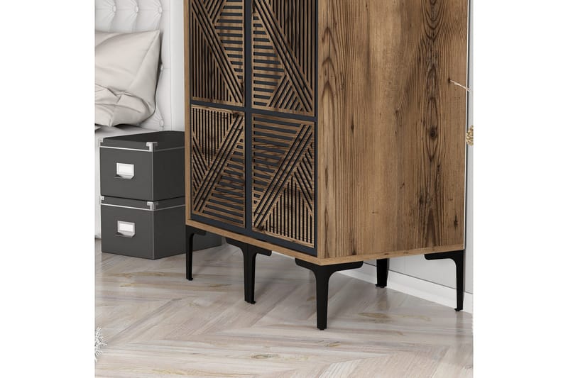 Kumsal Garderob 80 cm - Antracit - Förvaring - Garderober & garderobssystem