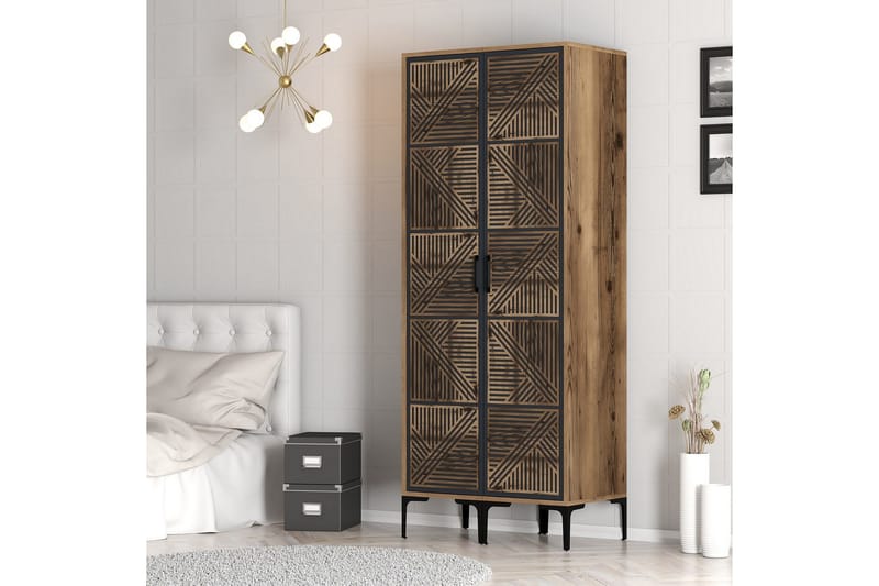 Kumsal Garderob 80 cm - Antracit - Förvaring - Garderober & garderobssystem