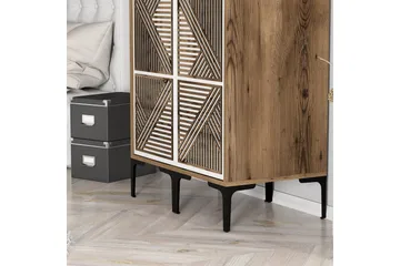 Kumsal Garderob 80 cm - Brun/Vit - Förvaring - Garderober & garderobssystem