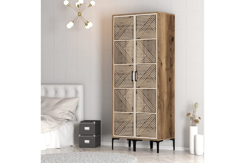 Kumsal Garderob 80 cm - Cream - Förvaring - Garderober & garderobssystem