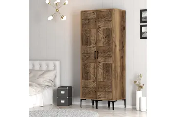 Kumsal Garderob 80 cm - Valnöt - Förvaring - Garderober & garderobssystem