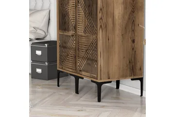 Kumsal Garderob 80 cm - Valnöt - Förvaring - Garderober & garderobssystem