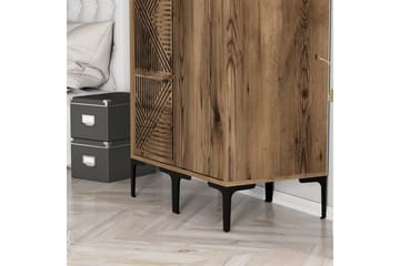 Kumsal Garderob 80 cm - Valnöt - Förvaring - Garderober & garderobssystem