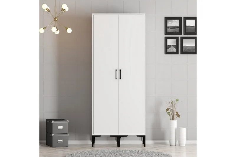 Kumsal Garderob 80 cm, Vit