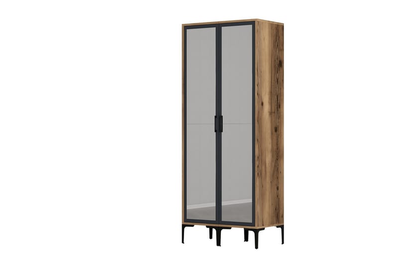 Kumsal Garderob med Spegel - Antracit - Förvaring - Garderober & garderobssystem