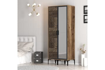 Kumsal Garderob med Spegel - Antracit - Förvaring - Garderober & garderobssystem