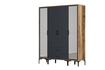 Kumsal Garderob med Spegel - Antracit - Förvaring - Garderober & garderobssystem