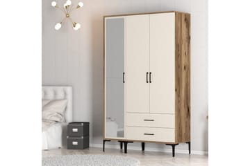 Kumsal Garderob med Spegel - Cream - Förvaring - Garderober & garderobssystem