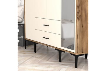 Kumsal Garderob med Spegel - Cream - Förvaring - Garderober & garderobssystem