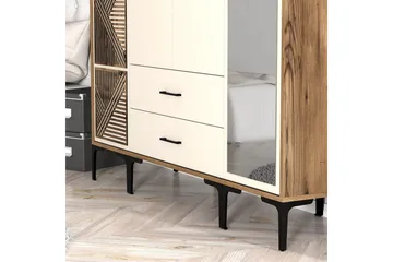 Kumsal Garderob med Spegel - Cream - Förvaring - Garderober & garderobssystem