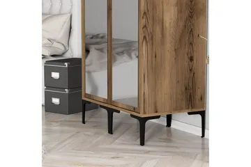 Kumsal Garderob med Spegel - Valnöt - Förvaring - Garderober & garderobssystem