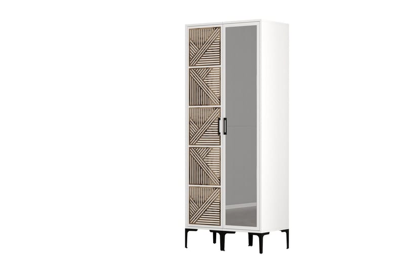 Kumsal Garderob med Spegel - Vit - Förvaring - Garderober & garderobssystem