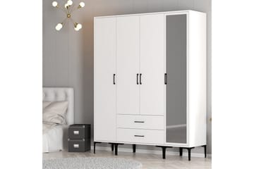 Kumsal Garderob med Spegel - Vit - Förvaring - Garderober & garderobssystem