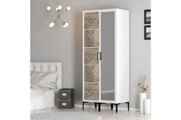 Kumsal Garderob med Spegel - Vit - Förvaring - Garderober & garderobssystem