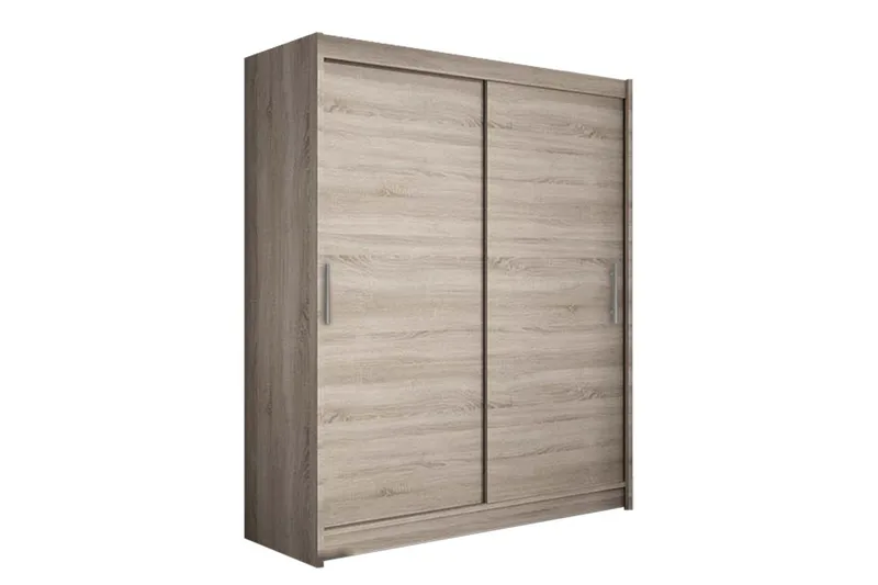 Leila Garderob 150 cm Skjutdörrar - Beige/Trä/Natur - Förvaring - Garderober & garderobssystem