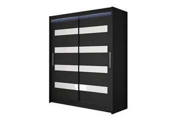 Leila Garderob 150x200 cm - Svart - Förvaring - Garderober & garderobssystem