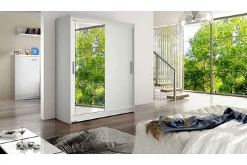 Leila Garderob Skjutdörrar Spegel - Vit - Förvaring - Garderober & garderobssystem