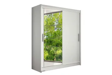 Leila Garderob Skjutdörrar Spegel - Vit - Förvaring - Garderober & garderobssystem