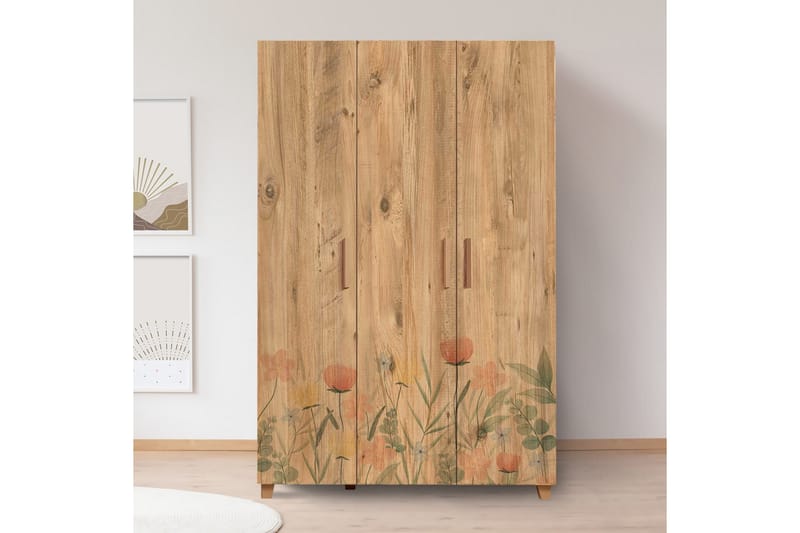 Leva Garderob 120x189 cm Brun - Hanah Home - Förvaring - Garderober & garderobssystem