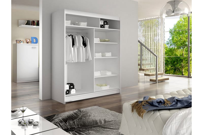 Liverpool Garderob 120x200 cm - Beige - Förvaring - Garderober & garderobssystem