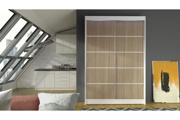 Liverpool Garderob 120x200 cm - Brun/Vit - Förvaring - Garderober & garderobssystem