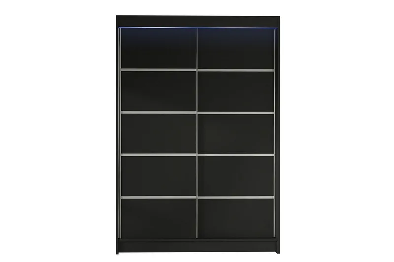 Liverpool Garderob 120x200 cm - Svart - Förvaring - Garderober & garderobssystem