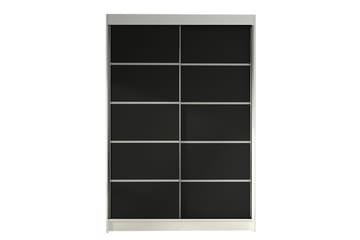 Liverpool Garderob 120x200 cm - Svart/Vit - Förvaring - Garderober & garderobssystem