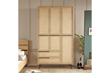 Liyakat Garderob 112,2 cm - Ek - Förvaring - Garderober & garderobssystem