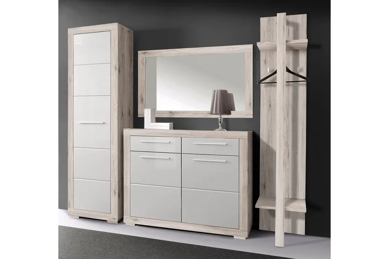 Luovaure Garderob 58 cm - Brun/Vit - Förvaring - Garderober & garderobssystem