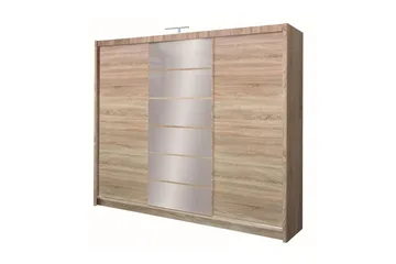 Malibu Garderob 250x61x215 cm - Beige - Förvaring - Garderober & garderobssystem