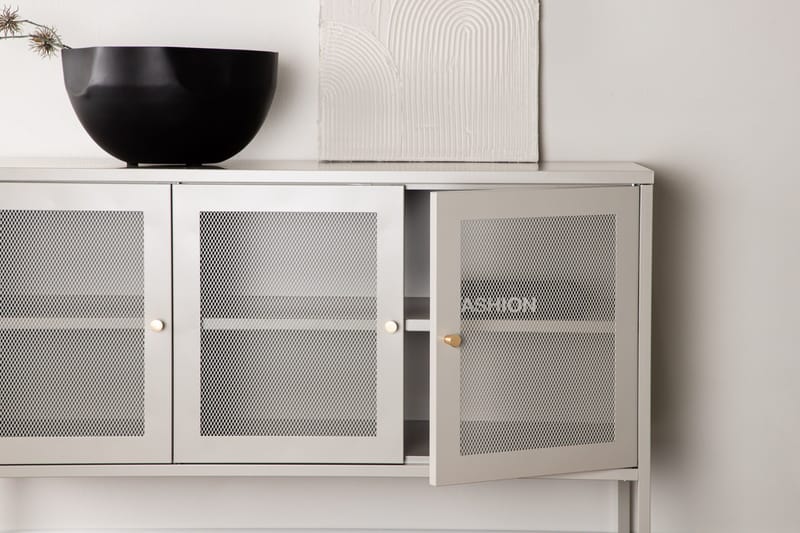 Malla Skåpsbyrå 120x40x80 cm - Beige - Förvaring - Förvaringsmöbler - Sideboard & skänk