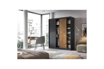 Marrphy Garderob 120x220 cm - Brun - Förvaring - Garderober & garderobssystem