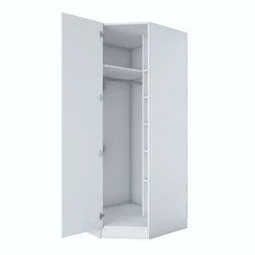 Matlerd Garderob 91x210x57,5 cm - Vit - Förvaring - Garderober & garderobssystem - Garderobsskåp