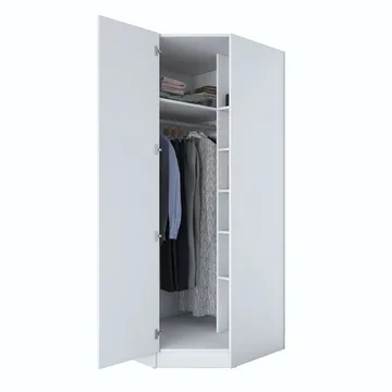 Matlerd Garderob 91x210x57,5 cm - Vit - Förvaring - Garderober & garderobssystem - Garderobsskåp