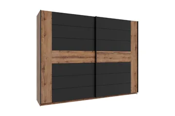 Melnik Garderob 62x270 cm - Brun/Svart - Förvaring - Garderober & garderobssystem