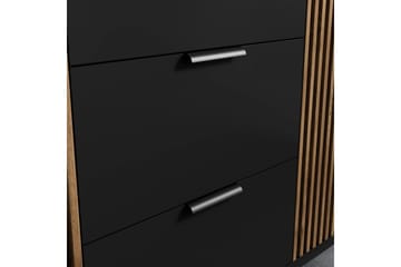 Meorati Garderob 185x200 cm - Brun - Förvaring - Garderober & garderobssystem