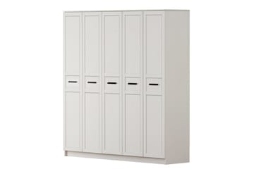 Meyra Garderob 175x184 cm - Matt Vit - Förvaring - Garderober & garderobssystem