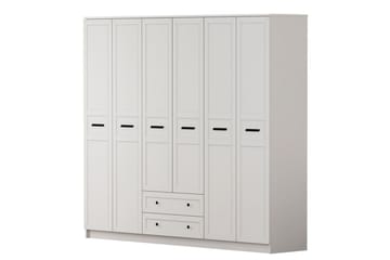 Meyra Garderob 210x184 cm - Vit - Förvaring - Garderober & garderobssystem