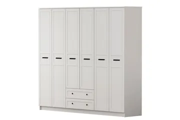 Meyra Garderob 210x210 cm - Matt Vit - Förvaring - Garderober & garderobssystem