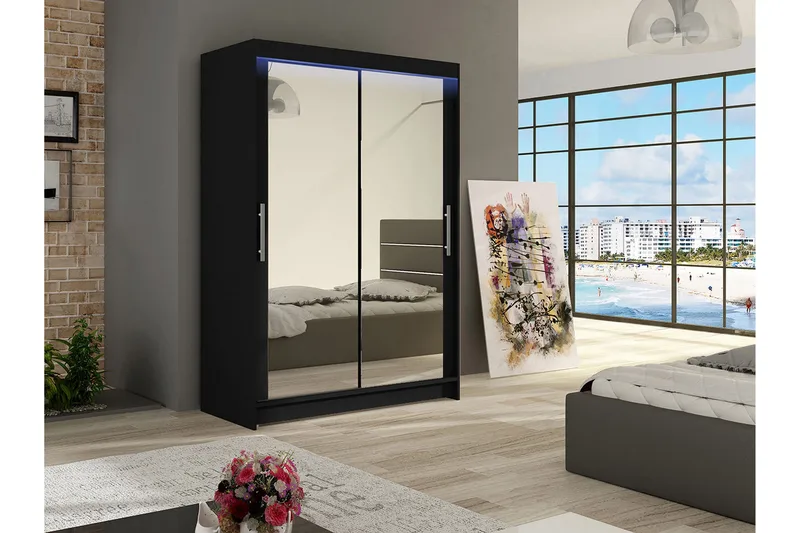 Miami Garderob 120x58x200 cm - Beige - Förvaring - Garderober & garderobssystem