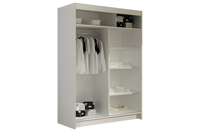 Miami Garderob 120x58x200 cm - Svart - Förvaring - Garderober & garderobssystem