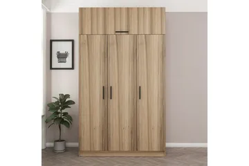 Minar Garderob 135 cm - Brun - Förvaring - Garderober & garderobssystem