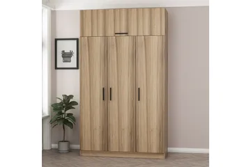 Minar Garderob 135 cm - Brun - Förvaring - Garderober & garderobssystem