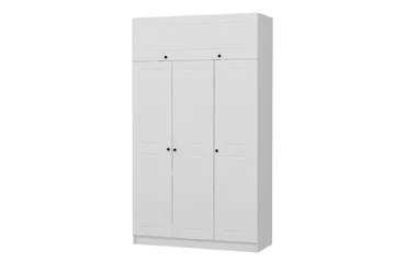 Minar Garderob 135 cm - Vit - Förvaring - Garderober & garderobssystem